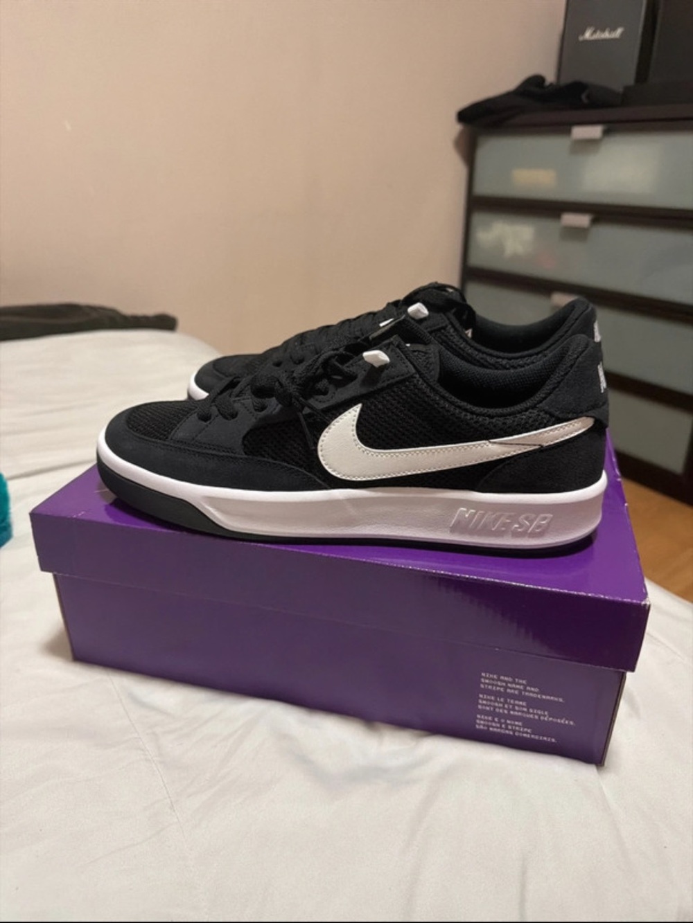 Nike Black and White Low-Top Sneakers